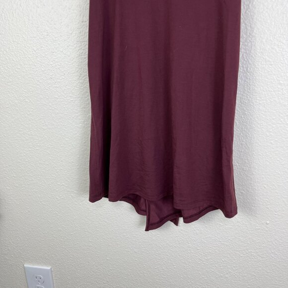 Athleta Athletic Scoop Neck Open Tie Back Tank Top Maroon Women’s Size S - Picture 4 of 9